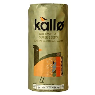Kallo Buckwheat Super-Seeds Low Fat Multigrain Rice Cakes 130g