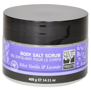 Treets Velvet Vanilla & Lavender Salt Scrub 350g