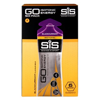 SiS GO Isotonic Energy Gel Blackcurrant 6 x 60ml