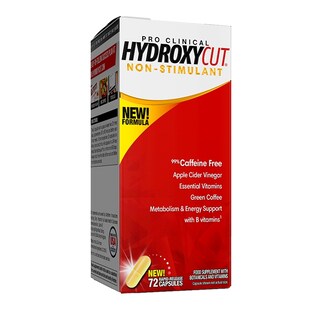 Hydroxycut Pro Clinical Caffeine Free 72 Capsules