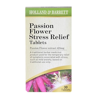 Holland & Barrett Stress Relief Passionflower 30 Tablets 425mg