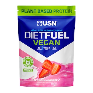 USN Diet Fuel Vegan Meal Replacement Shake Strawberry 880g