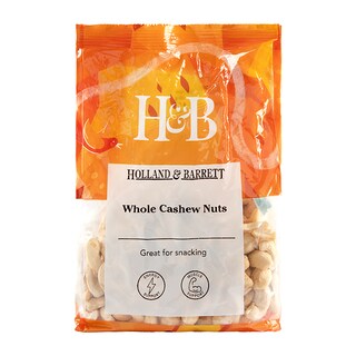 Holland & Barrett Whole Cashew Nuts 450g