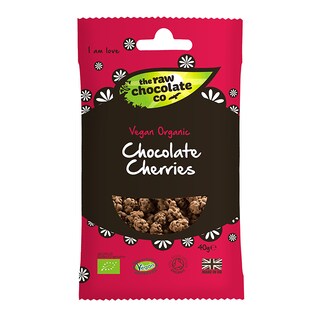 Raw Choc Co Chocolate Cherries Raw Snack 40g