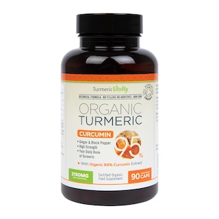 Turmeric Vitality Organic Turmeric Curcumin95 90 Capsules
