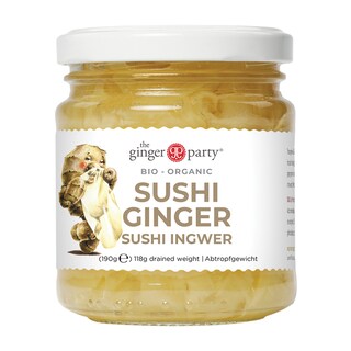 Ginger Party Organic Pickled Sushi Ginger 190g