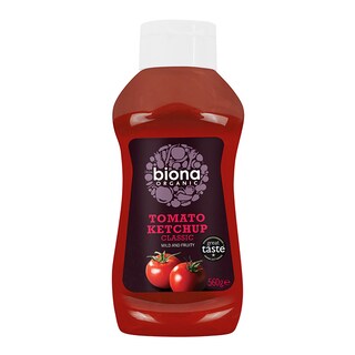 Biona Tomato Ketchup - Classic Squeezy 560g