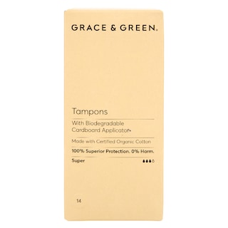 Grace & Green Applicator Tampons - Super 14 pack