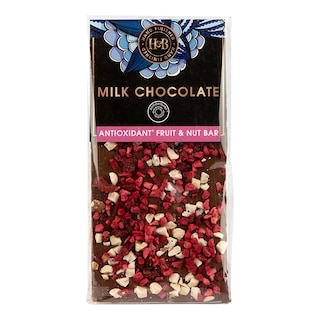 Holland & Barrett Anti Oxidant Milk Chocolate Fruit & Nut Bar 108g