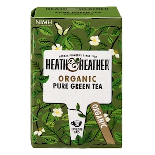 Heath & Heather Organic Green Tea 20 Tea Bags