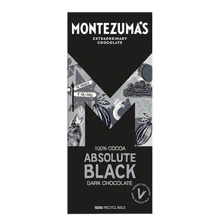 Montezuma's 100% Cocoa Absolute Black Bar 90g