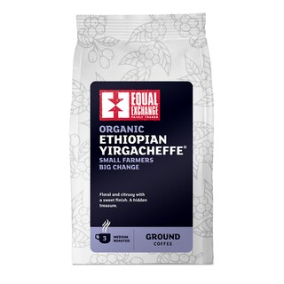 Equal Exchange Roast Ground Ethiopian Yirgacheffe Coffee 227g