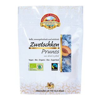 Pearls Of Samarkand Organic & Fairtrade Prunes 100g