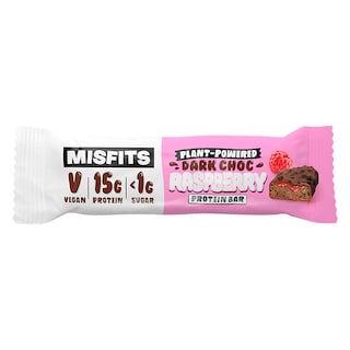 Misfits Dark Chocolate Raspberry Vegan Protein Bar 45g