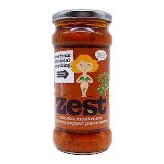 Zest Tomato Mushroom & Green Pepper Pasta Sauce 340g