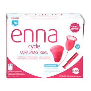 Enna Cycle Menstrual Cups with Applicator - Medium
