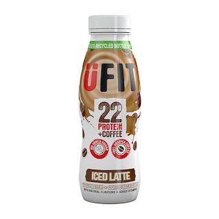 UFIT High 22g Protein Shake Drink Iced Latte 310ml