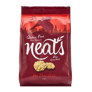 Neats Gluten Free Dairy Free Thai Chilli Hot Rice Crackers 50g