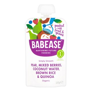 Babease Pear Mixed Berries & Coconut Water 100g