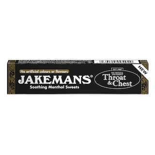 Jakemans Original Throat & Chest Soothing Menthol Sweets 41g Stick Pack