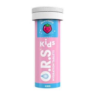 O.R.S Kids Hydration Strawberry Flavour 12 Effervescent Tablets
