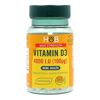 Holland & Barrett Vitamin D 4000 I.U. 100ug 120 Tablets