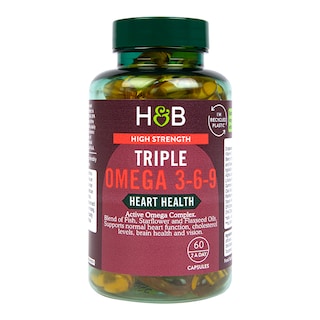 Holland & Barrett High Strength Triple Omega 3-6-9 60 Capsules