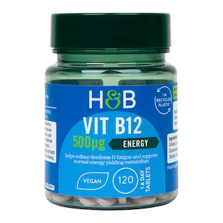 Holland & Barrett Vitamin B12 + Cyanacobalamin 500ug 120 Tablets