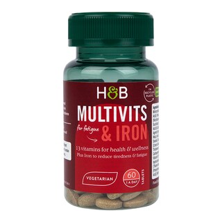 Holland & Barrett Multivitamins & Iron 60 Tablets