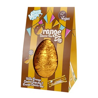 Mummy Meagz Vegan Orange Choccie Easter Egg with Choccie Orange Bar 165g