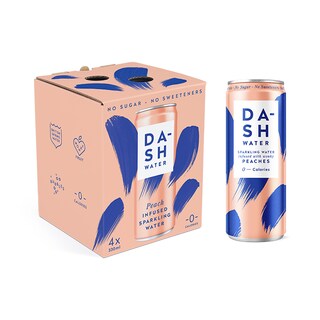 Dash Water Peach 4 x 330ml