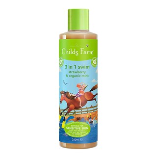 Childs Farm Strawberry & Organic Mint 3 in 1 Swim Shampoo, Conditioner & Body Wash 250ml