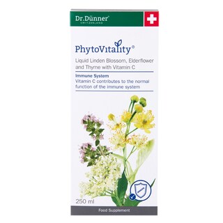 Dr Dunner PhytoVitality Liquid Linden Blossom, Elderflower and Thyme with Vitamin C 250ml