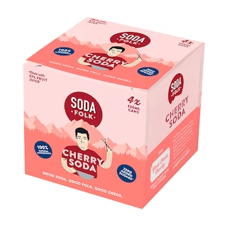 Soda Folk Cherry Soda 4 x 330ml