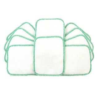 TotsBots Double-sided Reusable Wipes - White 10 pack