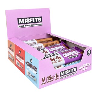 Misfits Variety Plant-Based Protein Bar Case