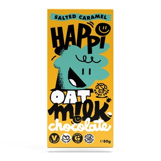Happi Salted Caramel Oat M!lk Chocolate Bar 80g