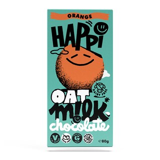 Happi Orange Oat M!lk Chocolate Bar 80g