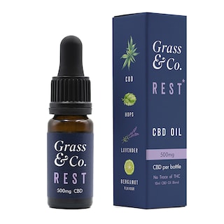 Grass & Co. REST CBD Consumable Oil 500mg with Bergamot & Lavender 10ml