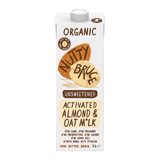 Nutty Bruce Activated Unsweetened Almond & Oat M*lk 1L