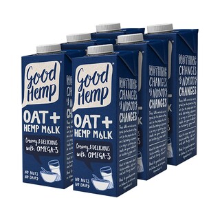 Good Hemp Oat Hemp Seed Milk 6 x 1L