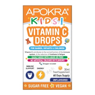 APOKRA Kids Vegan Vitamin C Drops 30ml