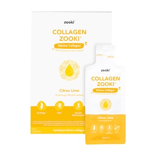 YourZooki Collagen 5000mg Marine Collagen 15ml Sachets 14 Pack