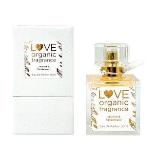Love organic fragrance Jasmine & Sandalwood Eau De Parfume 30ml