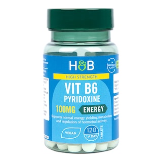 Holland & Barrett High Strength Vitamin B6 + Pyroxidine 100mg 120 Tablets