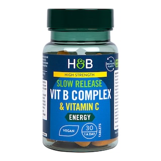 Holland & Barrett Super Strength Complete Vit B Complex + Vitamin C 30 Tablets