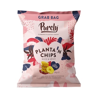Purely Plantain Chips Nice & Spicy 28g