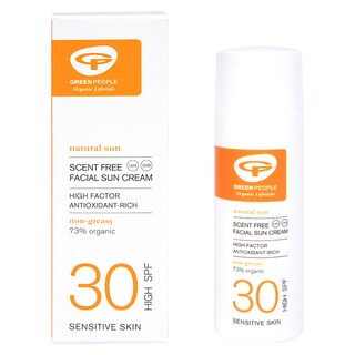 Green People Scent Free Facial Sun Cream SPF30 50ml