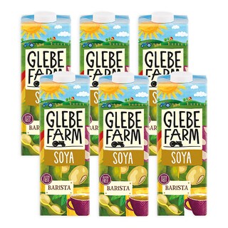 Glebe Farm Soya Drink Sweetened Barista Style 6 x 1L