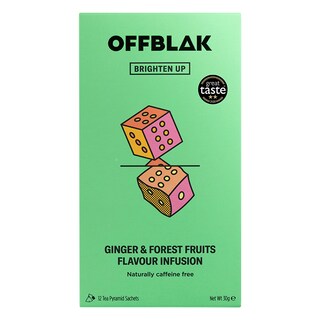 OFFBLAK Brighten Up Ginger & Forest Fruits Flavour Infusion 12 Sachets